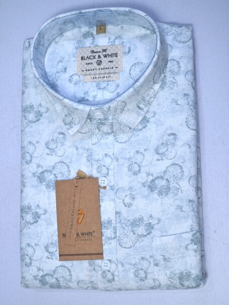 White Printed shirt - Image 4