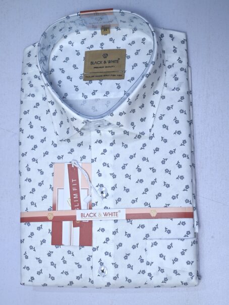 White Printed shirt - Image 3