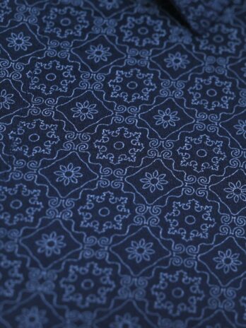 Navy blue printed shirt