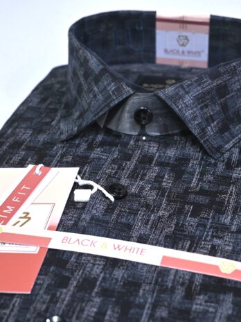 carbon black printed shirt