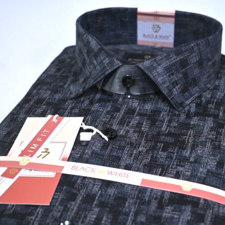 carbon black printed shirt