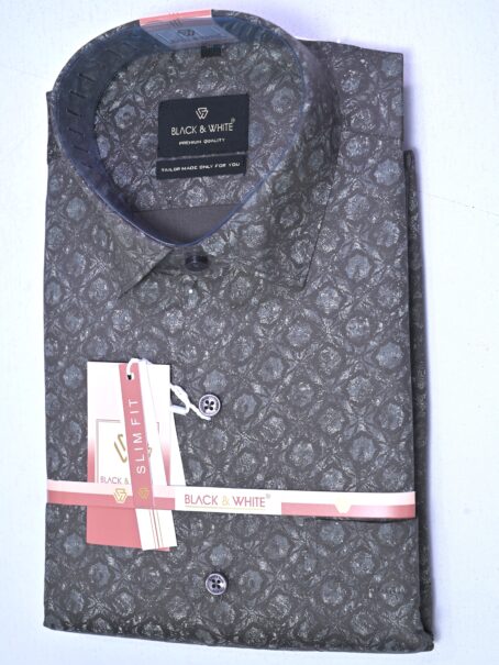 Gray printed shirt - Image 3