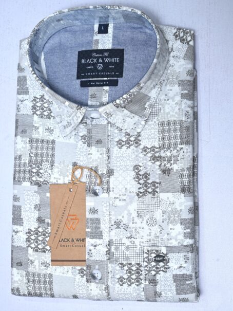 White Printed shirt - Image 3