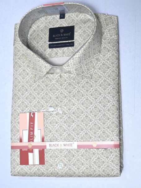 Beige Printed shirt - Image 3