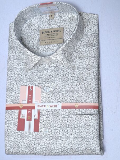 Beige printed shirt - Image 3