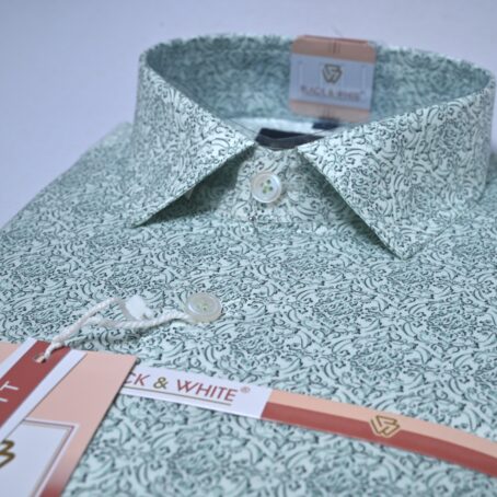 Light green printed shirt