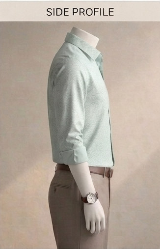 Abstract printed Formal Shirt - Image 4