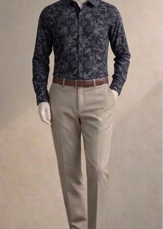 Abstract Print Formal Shirt