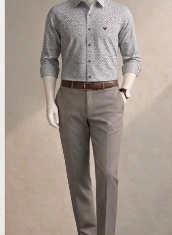 Geometric Printed Formal Shirt