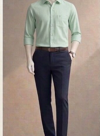 Plain Formal Shirt Pistachio Green